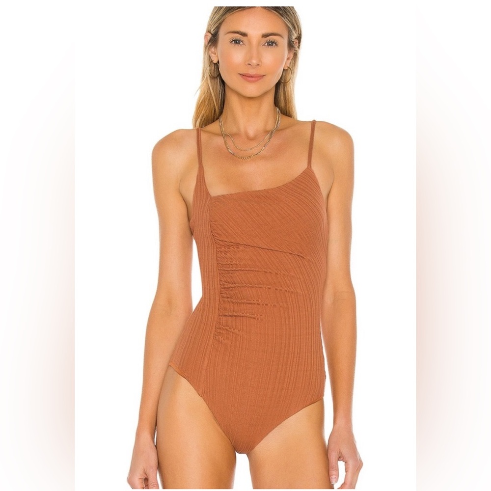 House of Harlow 1960 x Sofia Richie Yael Bodysuit in Terracotta